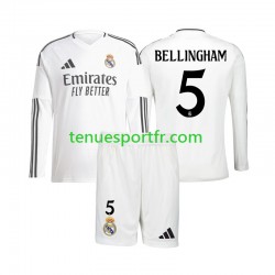 Kit Enfant Maillot Domicile Real Madrid Jude Bellingham 5 2024-2025 à Manches Longues