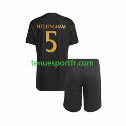 Kit Enfant Maillot Troisième Real Madrid Jude Bellingham 5 2023-2024 à Manches Courtes