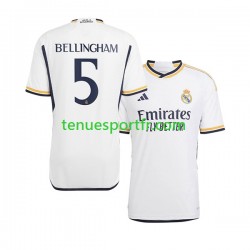 Homme Maillot Domicile Real Madrid Jude Bellingham 5 2023-2024 à Manches Courtes