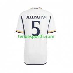 Homme Maillot Domicile Real Madrid Jude Bellingham 5 2023-2024 à Manches Courtes