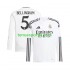 Homme Maillot Domicile Real Madrid Jude Bellingham 5 2024-2025 Blanc à Manches Longues