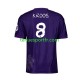 Homme Maillot Quatrième Real Madrid KROOS 8 Y-3 2023-2024 Violet à Manches Courtes
