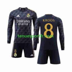 Kit Enfant Maillot Extérieur Real Madrid Kroos 8 2023-2024 à Manches Longues