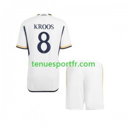 Kit Enfant Maillot Domicile Real Madrid Kroos 8 2023-2024 à Manches Courtes