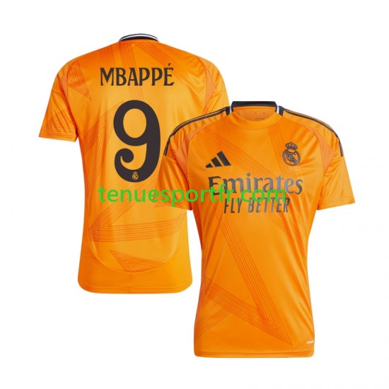 Homme Maillot Extérieur Real Madrid Kylian Mbappe 9 2024-2025 à Manches Courtes