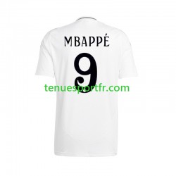 Homme Maillot Domicile Real Madrid Kylian Mbappe 9 2024-2025 à Manches Courtes