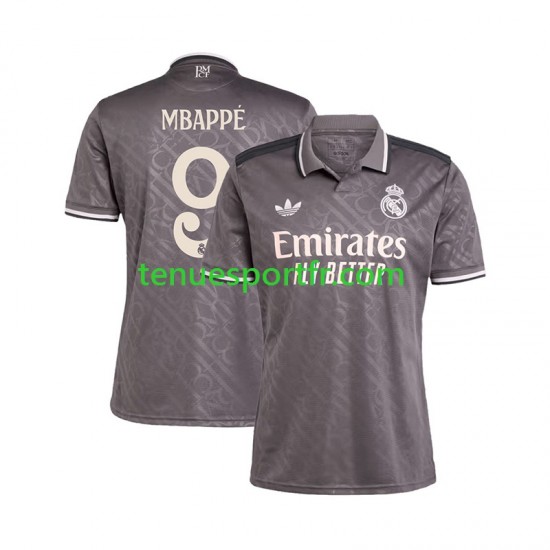 Homme Maillot Troisième Real Madrid Kylian Mbappe 9 2024-2025 à Manches Courtes
