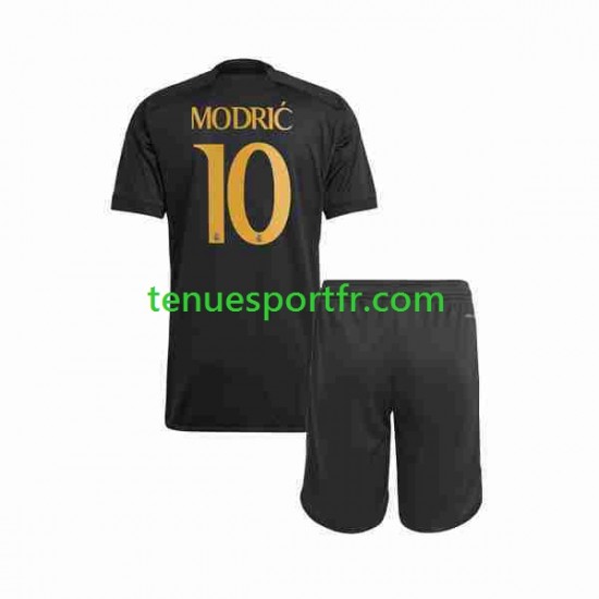 Kit Enfant Maillot Troisième Real Madrid Luka Modric 10 2023-2024 à Manches Courtes