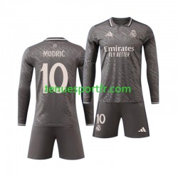 Kit Enfant Maillot Troisième Real Madrid Luka Modric 10 2024-2025 à Manches Longues