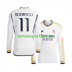 Homme Maillot Domicile Real Madrid Rodrygo Goes 11 2023-2024 à Manches Longues