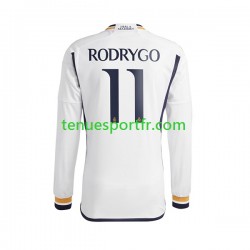 Homme Maillot Domicile Real Madrid Rodrygo Goes 11 2023-2024 à Manches Longues