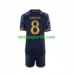 Kit Enfant Maillot Extérieur Real Madrid Toni Kroos 8 2023-2024 à Manches Courtes