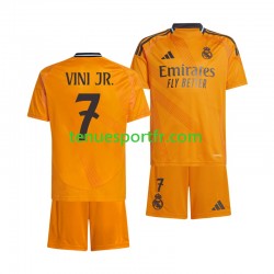 Kit Enfant Maillot Extérieur Real Madrid VINI JR 7 2024-2025 à Manches Courtes