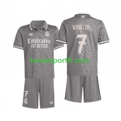 Kit Enfant Maillot Troisième Real Madrid Vini JR. 7 2024-2025 à Manches Courtes