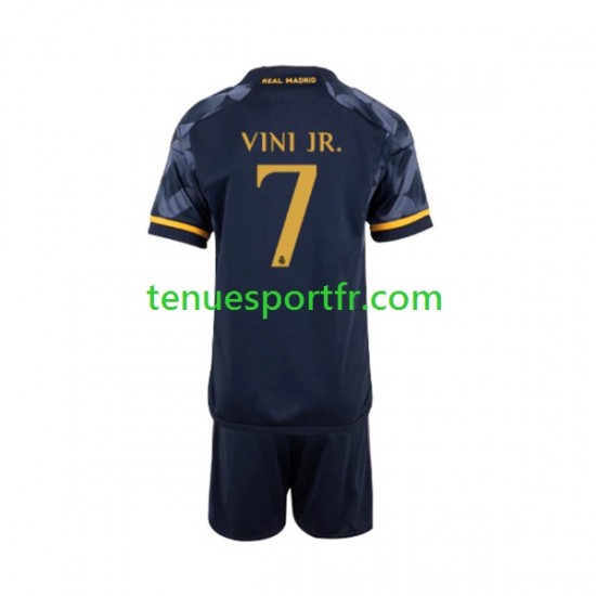 Kit Enfant Maillot Extérieur Real Madrid Vinicius Junior 7 2023-2024 à Manches Courtes