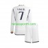 Kit Enfant Maillot Domicile Real Madrid Vinicius Junior 7 2023-2024 à Manches Longues
