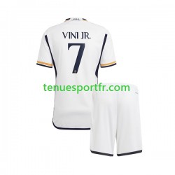 Kit Enfant Maillot Domicile Real Madrid Vinicius Junior 7 2023-2024 à Manches Courtes