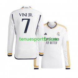 Homme Maillot Domicile Real Madrid Vinicius Junior 7 2023-2024 à Manches Longues