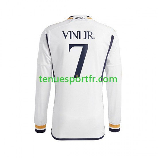Homme Maillot Domicile Real Madrid Vinicius Junior 7 2023-2024 à Manches Longues