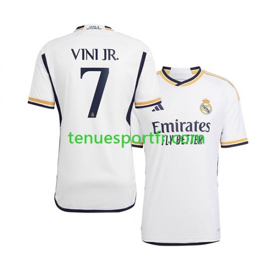 Homme Maillot Domicile Real Madrid Vinicius Junior 7 2023-2024 à Manches Courtes