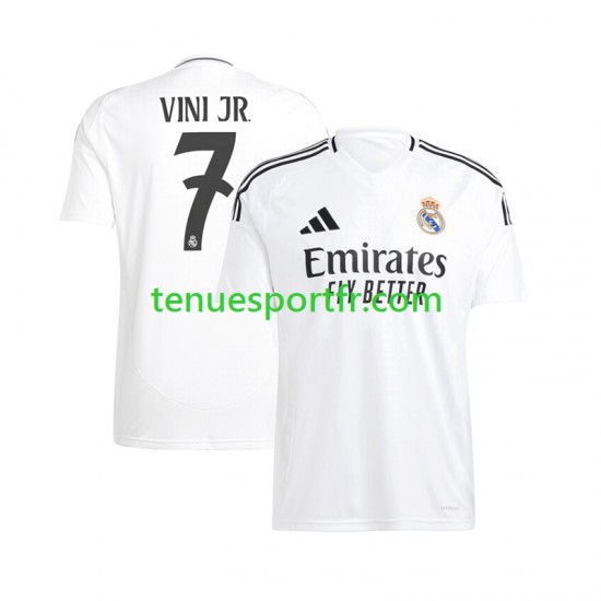 Homme Maillot Domicile Real Madrid Vinicius Junior 7 2024-2025 à Manches Courtes