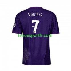 Homme Maillot Quatrième Real Madrid Vinicius Junior 7 Y-3 2023-2024 Violet à Manches Courtes