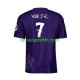 Homme Maillot Quatrième Real Madrid Vinicius Junior 7 Y-3 2023-2024 Violet à Manches Courtes