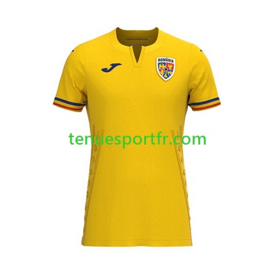 Homme Maillot Domicile Roumanie 2023 à Manches Courtes