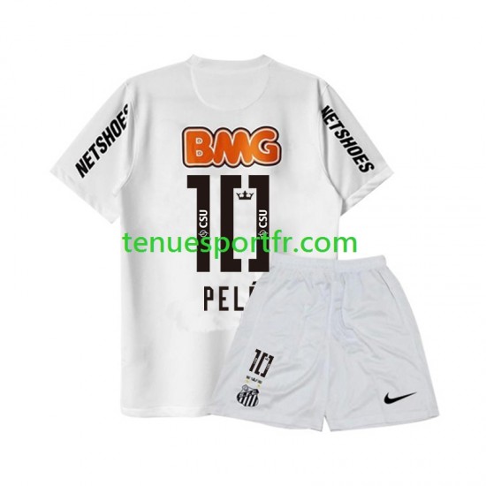 Kit Enfant Maillot Retro Domicile Santos FC PELE 10 2011-2012 à Manches Courtes