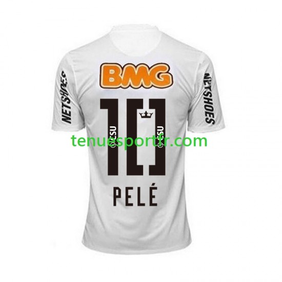 Homme Maillot Retro Domicile Santos FC PELE 10 2011-2012 à Manches Courtes