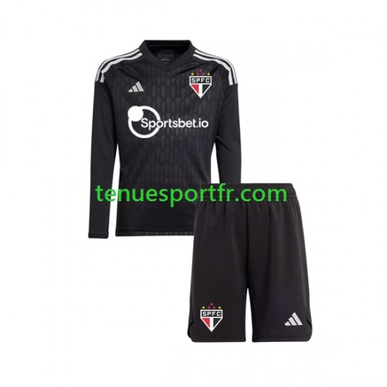 Kit Enfant Maillot Domicile São Paulo Gardien 2023-2024 à Manches Longues