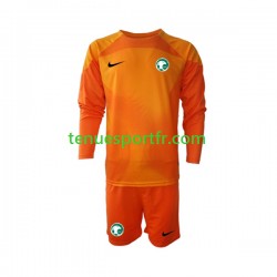 Kit Enfant Maillot Extérieur Arabie saoudite Gardien World Cup 2022 à Manches Longues