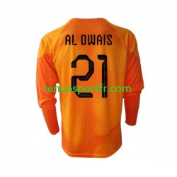 Homme Maillot Extérieur Arabie saoudite Gardien Mohammed Al-Owais 21 World Cup 2022 à Manches Longues