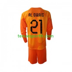Kit Enfant Maillot Extérieur Arabie saoudite Gardien Mohammed Al-Owais 21 World Cup 2022 à Manches Longues