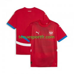 Homme Maillot Domicile Serbie Euro 2024 Rouge à Manches Courtes
