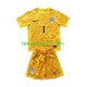 Kit Enfant Maillot Domicile Slovénie Gardien Jan Oblak 1 Euro 2024 Jaune à Manches Courtes