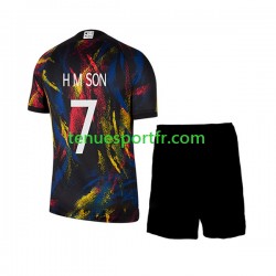 Kit Enfant Maillot Extérieur Corée du Sud Son Heung-min 7 World Cup 2022 à Manches Courtes