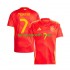 Homme Maillot Domicile Espagne Alvaro Morata 7 Euro 2024 à Manches Courtes