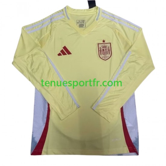 Homme Maillot Extérieur Espagne Euro 2024 à Manches Longues