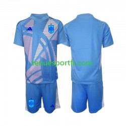 Kit Enfant Maillot Domicile Espagne Gardien Euro 2024 à Manches Courtes