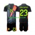 Kit Enfant Maillot Extérieur Espagne Gardien Unai Simon 23 Euro 2024 à Manches Courtes