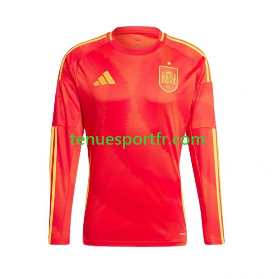 Homme Maillot Domicile Espagne Euro 2024 à Manches Longues