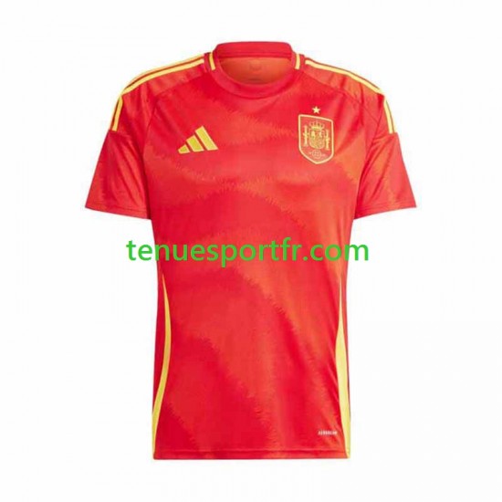 Homme Maillot Domicile Espagne Euro 2024 à Manches Courtes