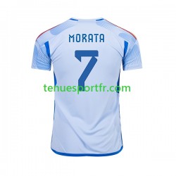 Homme Maillot Extérieur Espagne MORATA 7 World Cup 2022 à Manches Courtes