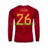 Homme Maillot Domicile Espagne PEDRI 26 World Cup 2022 à Manches Longues