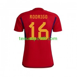 Homme Maillot Domicile Espagne RODRIGO 16 World Cup 2022 à Manches Courtes