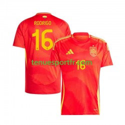 Homme Maillot Domicile Espagne Rodrigo 16 Euro 2024 à Manches Courtes