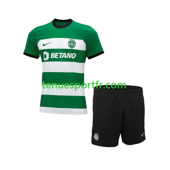 Kit Enfant Maillot Domicile Sporting CP 2023-2024 à Manches Courtes