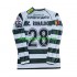Homme Maillot Retro Domicile Sporting CP Cristiano Ronaldo 28 2001 2003 à Manches Longues