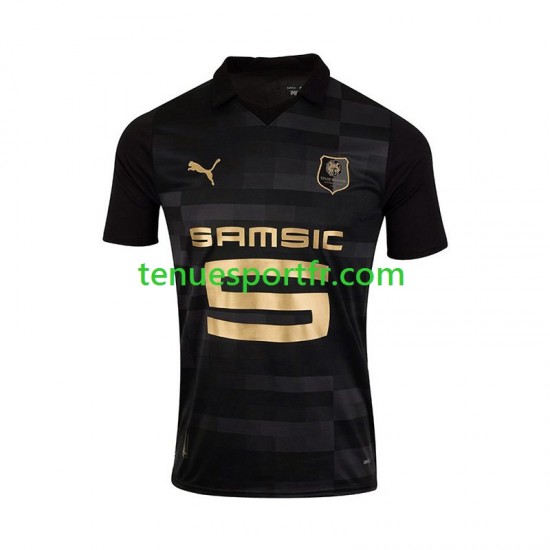 Homme Maillot Troisième Stade Rennais 2023-2024 Noir à Manches Courtes